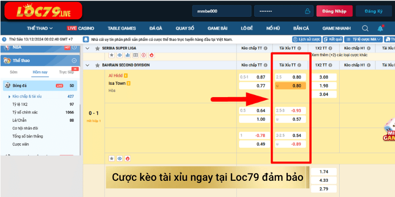 đặt kèo thể thao, kèo tài xỉu ăn tiền
