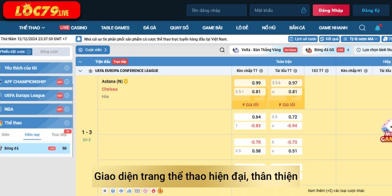 trang cược thể thao online, thể thao loc79
