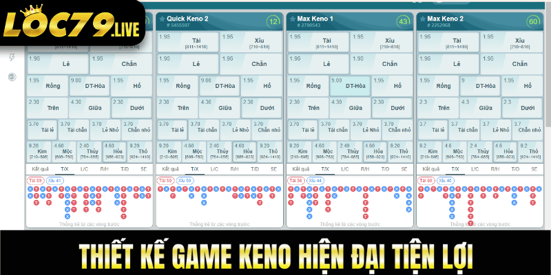 game keno ăn tiền, game keno đổi thưởng