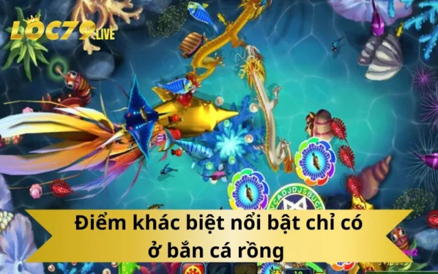 Điểm khác biệt nổi bật chỉ có ở bắn cá rồng